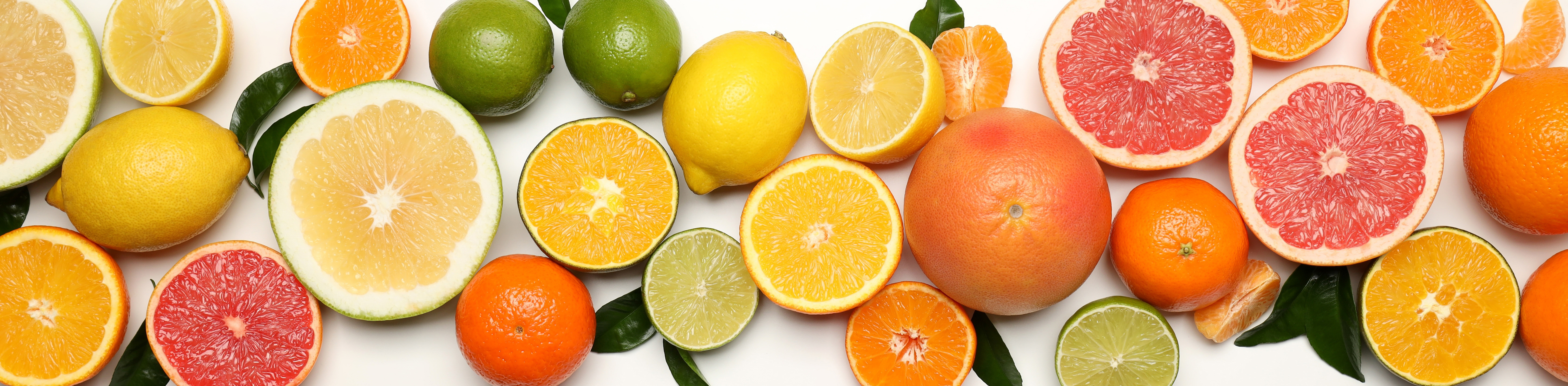 Fresh lemons, limes, oranges and grapefruit